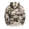 Men's Camouflage Half Zip Hoodie, Long Sleeve Drawstring Hooded Sweatshirt with Zipper Pockets, Casual Tactical Streetwear Pullover for Men