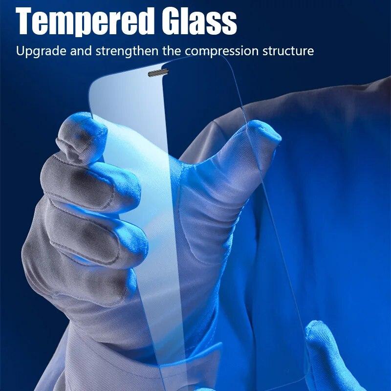5pcs Tempered Glass for iPhone 14 13 12 11 Pro Max Mini Screen Protectors for iPhone Xs Max X Xr 7 8 plus 6 6S SE 2020 9H Film