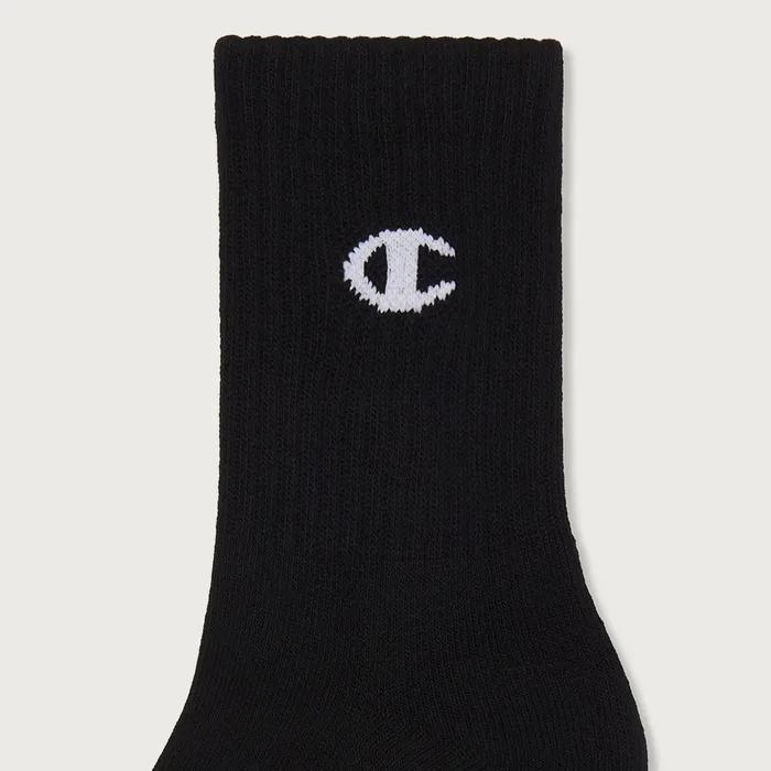 [3-pack] Mono C Logo Mid Socks Black