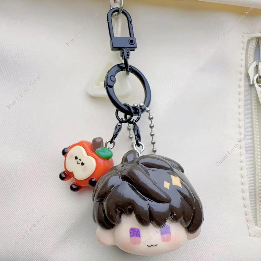 Love and Deepspace Resin Keychain Sylus Rafayel Zayne Xavier Caleb Anime Cartoon Cute Kawaii Keychain Bag Accessories Fans Gift