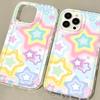 Full Screen Color Smudge Stars for iPhone17ProMax Mobile Phone Case 16Pro Apple 14/13ins Wind