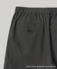 ANOTHER OFFICE Pique Chambray Easy Pants (Black-Stripe)