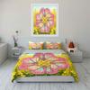 Butterfly Floral Art Set Decor Soft Comfortable Duvet Cover Bedding Set Included 1*Duvet Cover & 2*Pillowcases, Gift