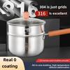 316 stainless steel pot super thick baby food pot stainless steel  soup baby milk  cooking one pot