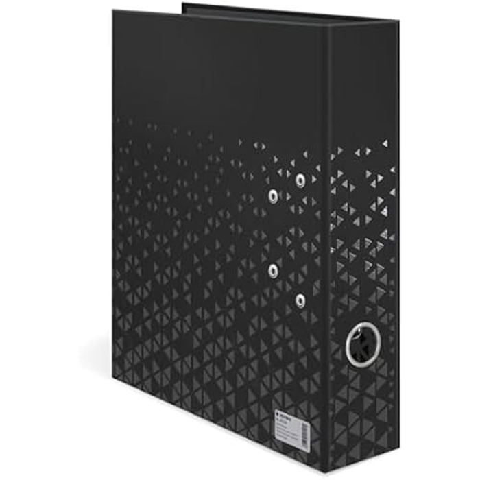 Classeur à anneaux - herma - 20120 - noir - 7 cm de large - mécanisme de levier