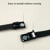 1-Pair QKC Magnetic No-Tie Elastic Shoelaces - One-Hand Fastening Locking Laces with Strong Magnetic Closure, Black/Gray.