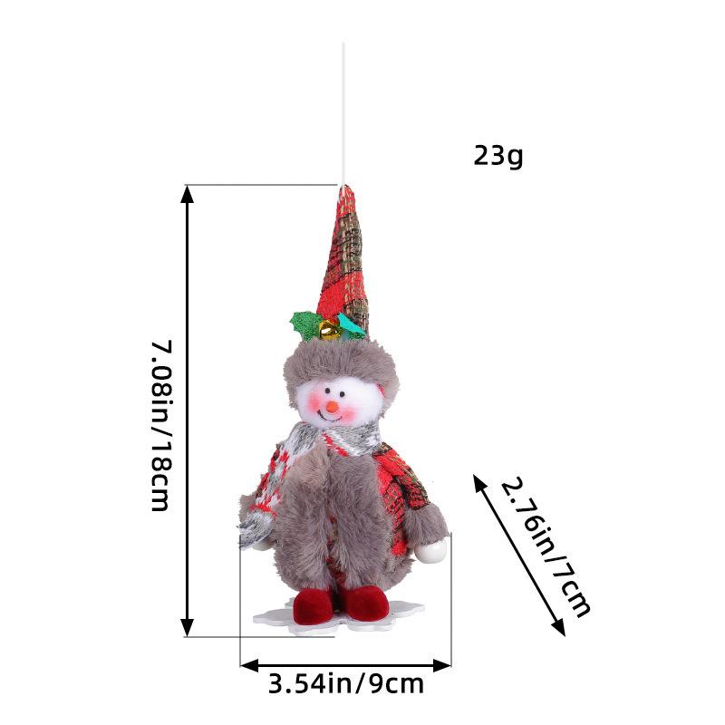 Christmas Doll Pendant Christmas Tree Ornament Forest Claus Pendant Pygmy Doll Small Pendant