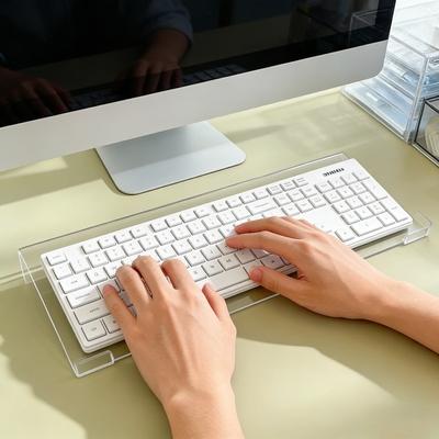 Acrylic Keyboard Stand, Compact Desktop Lifter for Keyboard & Mini PC, Durable Clear Keyboard Riser, Mixed Color Options for Hom