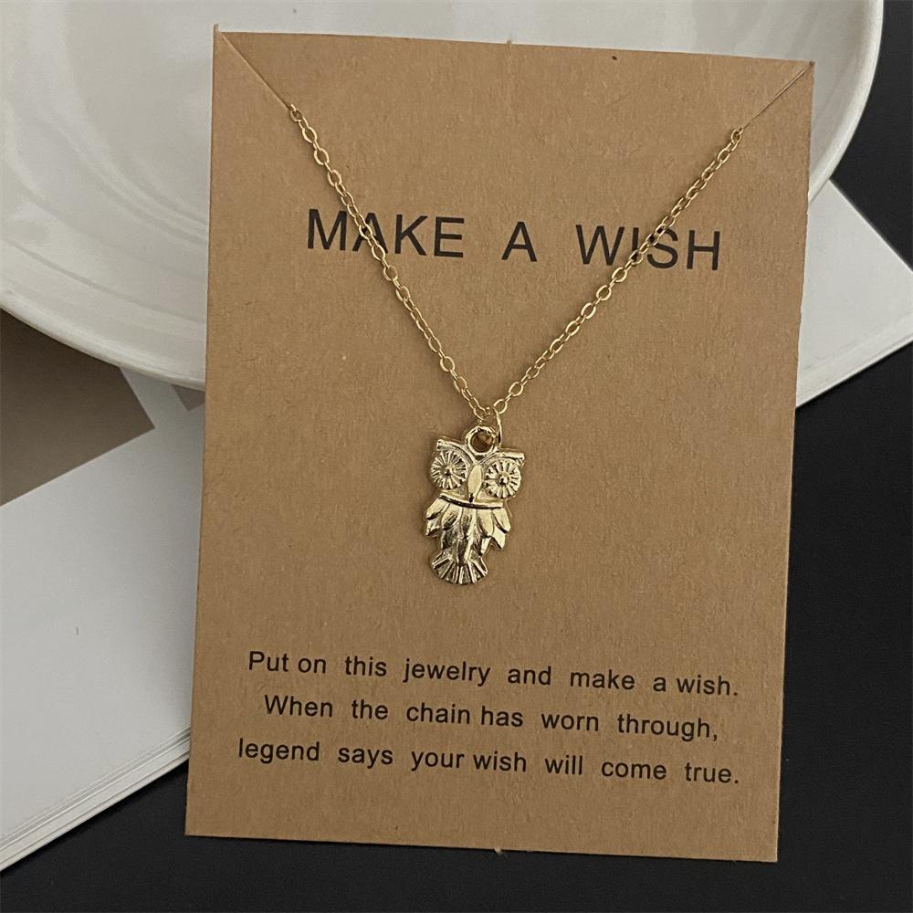 Moon Star Pendant Necklace for Girl Women Golden Color Various Design Link Chain Choker Necklace Gift for Friend Fashion Collar