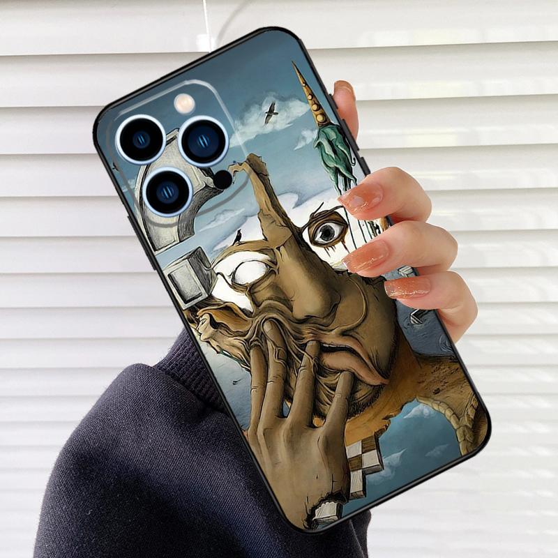 Salvador Dali Art Phone Case For iPhone 17 16 15 13 11 12 14 Pro Max mini 15 16 Plus 16e 17 Air Cover Fundas