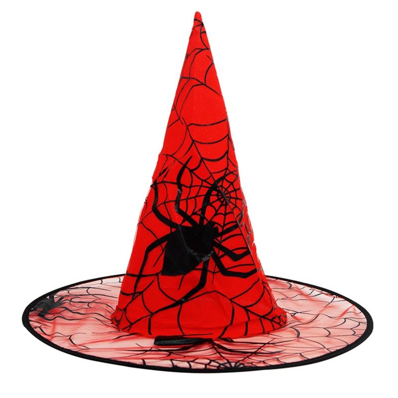 Halloween Spider Witch Hat Birthday Festival Party Role Playing Supplies for New Year Evening Party Backdrop Decor