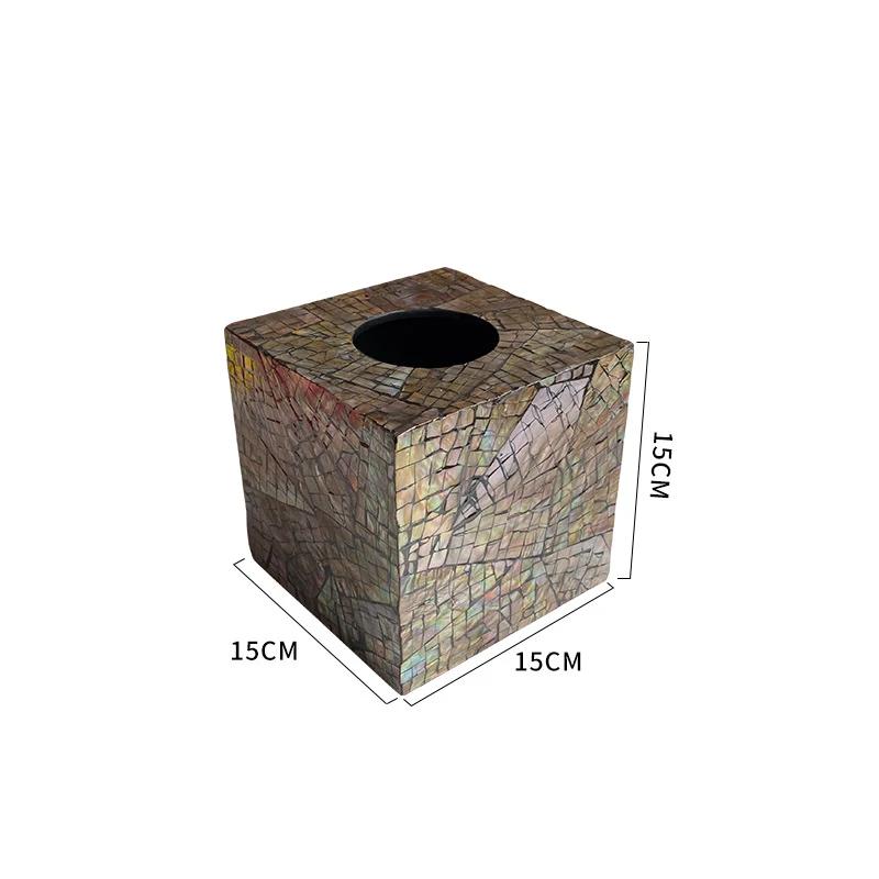 Light Luxury Tissue Box Household Extractable Napkin Paper Living Room Table Decorative Ornaments