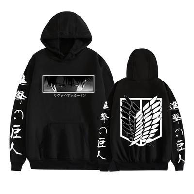 Attack on Titan, japanische Anime-Kapuzenjacke, Shingeki No Kyojin Legion, Kapuzenpullover mit Reißverschluss, Mantel, Unisex, Karnevalskostüm