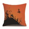 Halloween Linen Pillow Cover Printed Pillow Supply Cushion Cover