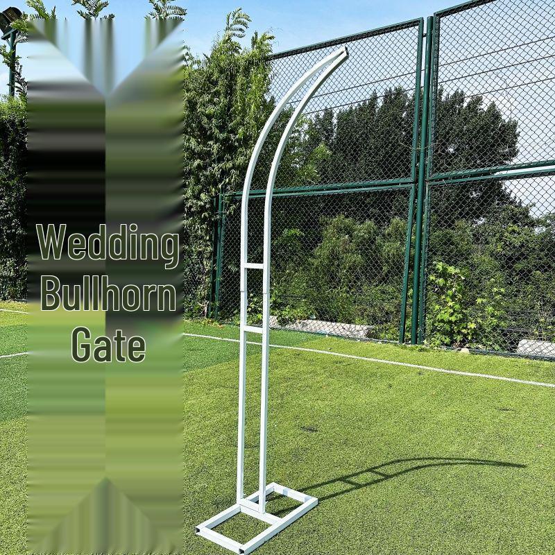 Свадебная арка для улицы: Железная Цветочная Подставка Ворота Бычьего Рога