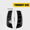 Universal Glossy Pattern Black Soft Front Bumper Side Fender Air Flow Vent Cover