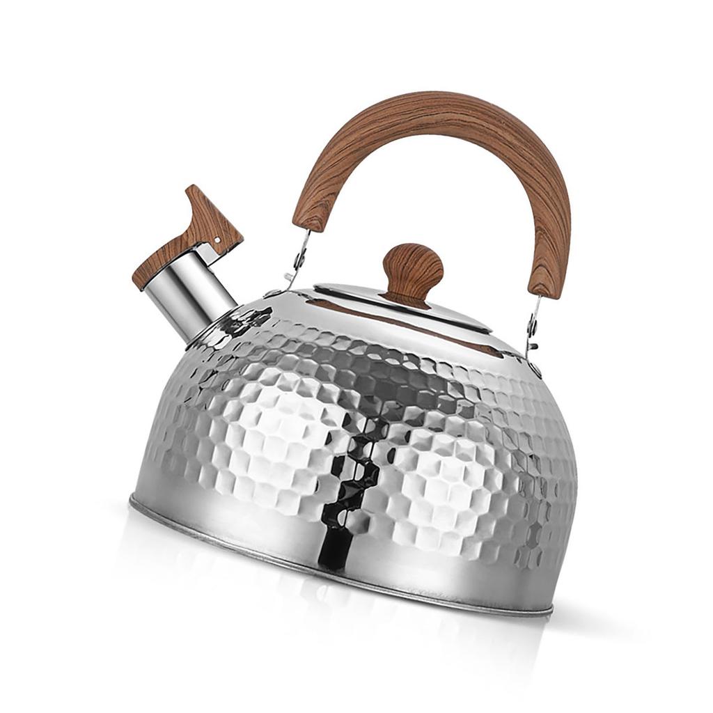 Water Kettle Stainless Steel Whistle Water Kettle Large Capacity Flat Bottomed for Gas Induction Cooker Boil Water