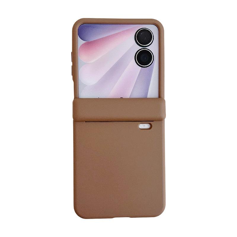Honor Magic V Flip2 Magnetic Center Shaft Drop-Proof Case: Foldable Solid Color PC Hard Cover
