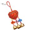 Spring Festival Wind Chimes Sachet Car Pendant Vibrant Color Embroidery Pattern Metal Bell Wind Chimes Hanging Decor
