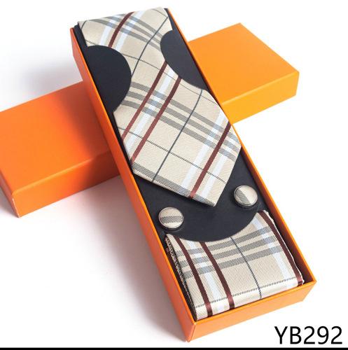 Herrenkrawatte mit quadratischer Manschette, Geschenkbox-Set, Business-Casual-Krawatte, Orange, Geschenkbox