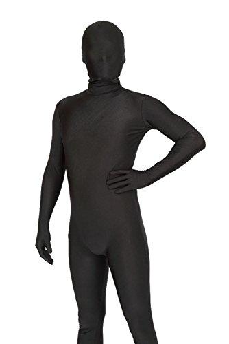 Clearstone Invisible Man Cosplay Halloween Full Body Zentai Suit, Pantex, Unisex, Black