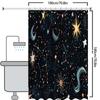Starry Sky Modern Stye Bathing Curtain  Bathroom Shower Curtain Waterproof With 12 Hooks Home Deco Free Ship