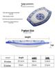 Ceramic Broccoli Plate - Blue & White Porcelain Chinese Style Dish