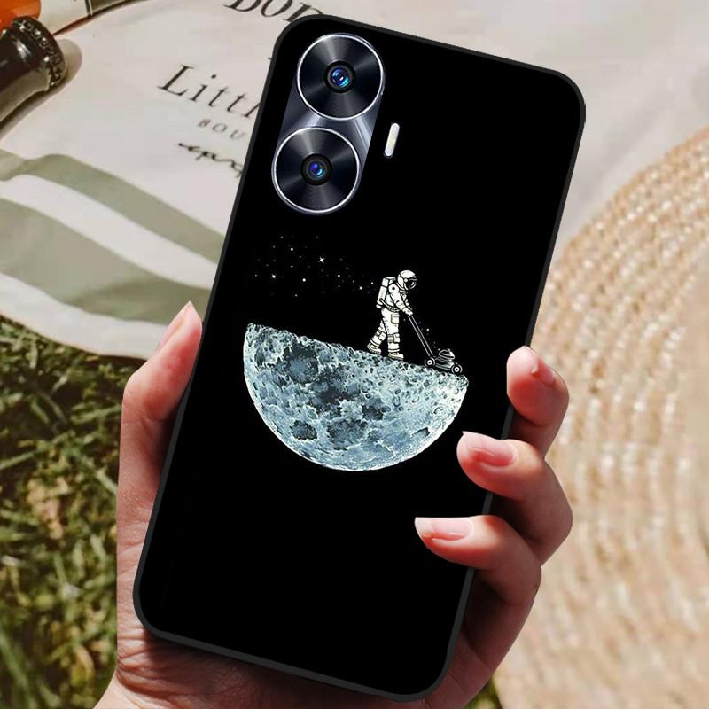 Per Custodia Realme C55 Silicone Morbido TPU Cover Posteriore per Oppo Realme C55 Telefono Globale Custodie Realme C 55 4G 6.72" Protezione Cover Borse