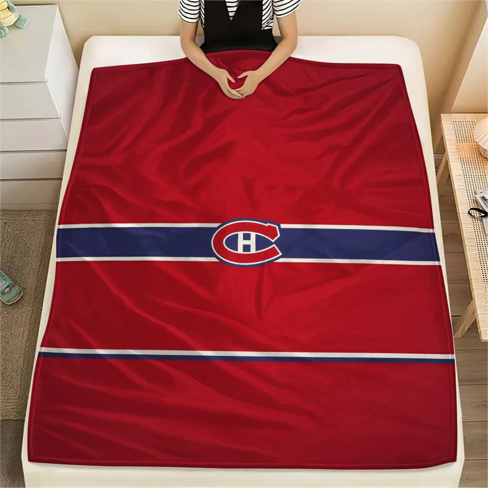 Montreal Canadiens Flannel Blanket, High quality Comfortable for All Seasons, Home Decor, Warmth and Comfort
