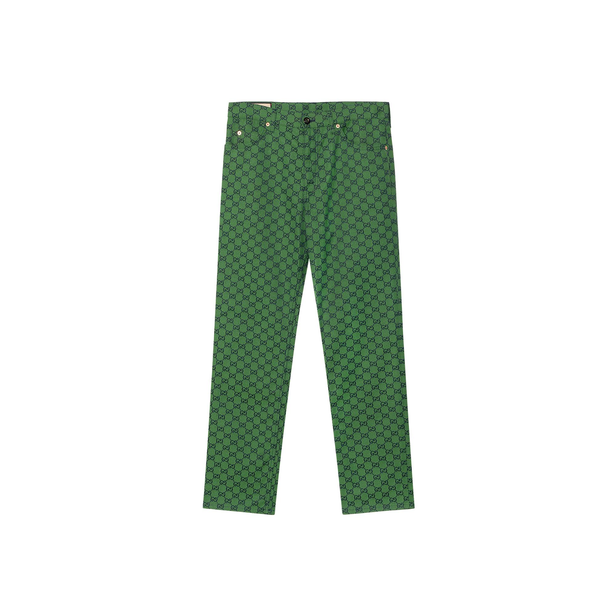 GUCCI Casual Pants Men`s Green Moderate
