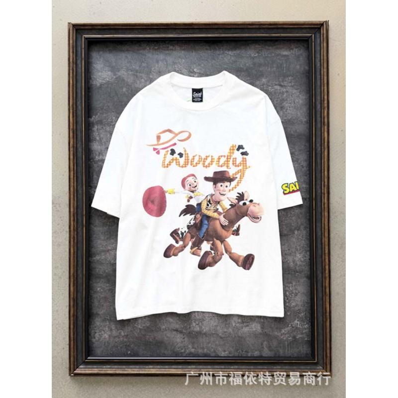 Mens Streetwear Long Sleeve T-Shirt Vintage Graffiti Print Loose Fit Teens