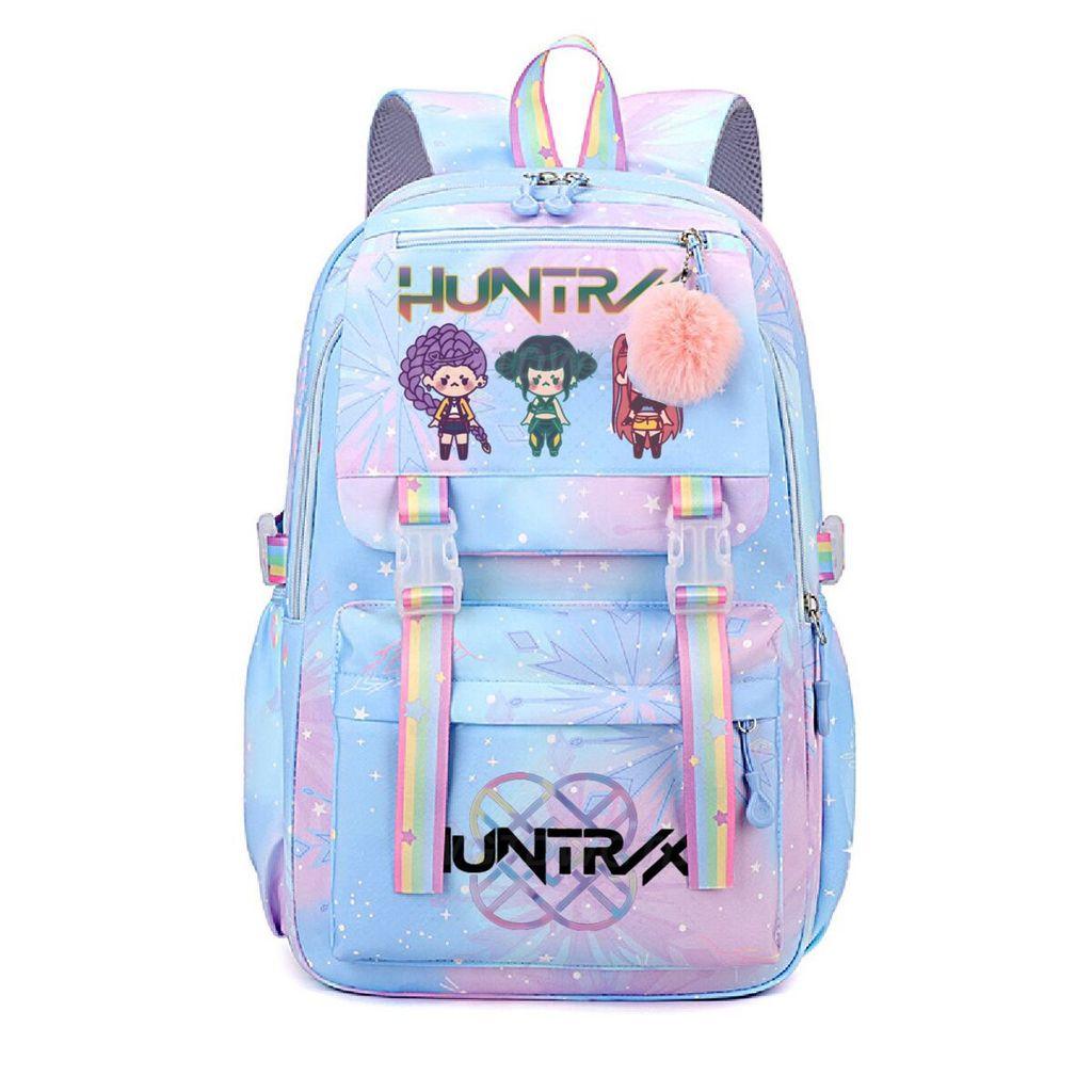 Kids Girls Kpop Rumi Mira Zoey Super Star Singers Printed Backpack Student School Bag