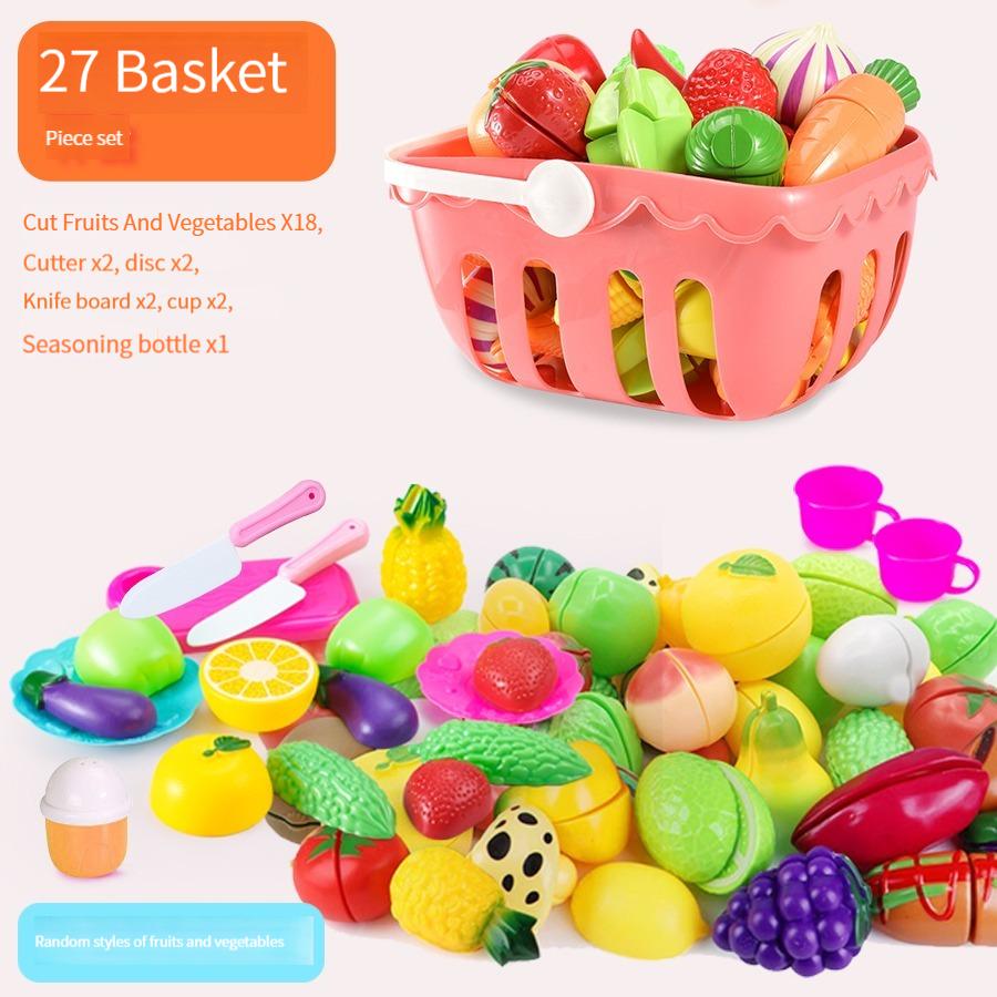 Toys play house kitchen cut fruit and vegetable set, and play house can cut fruit Children Boys Girls