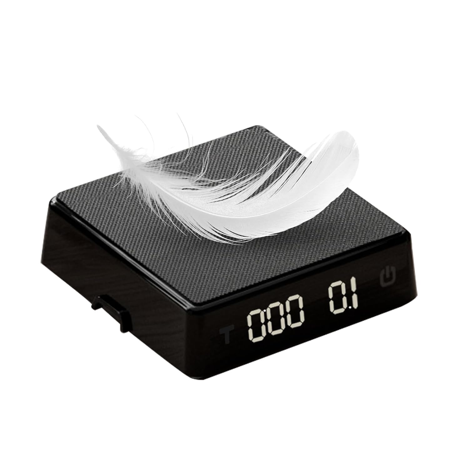 

Coffee Scale PRO Precision Digital Espresso Scale with LED Hidden Portable and Compact for Coffee Baking Notched Lid for Easy Pouring - 0.1g Timer,