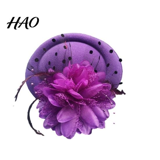 Pillbox Hat Exquisite Sweet Fascinator with Hair Clip Decorative Anti-fall Faux Feather Flower Mesh Veil Accessories Cocktail Headwear