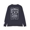 SAAI 002 Oversized Long Sleeve T-Shirt With Whiskey Print