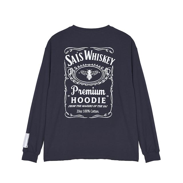 SAAI 002 Oversized Long Sleeve T-Shirt With Whiskey Print