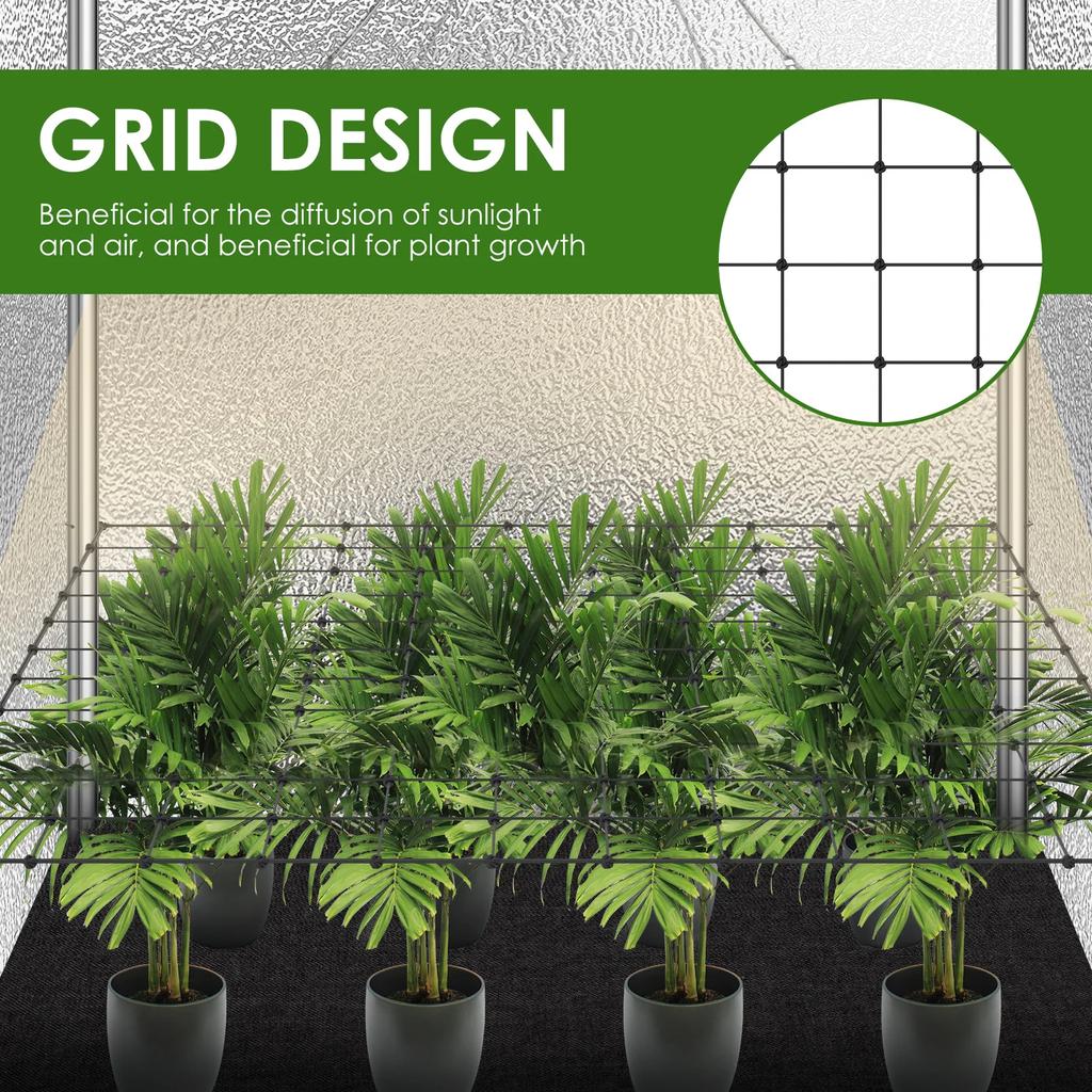 2 Stück Pflanzenzelt Rankgitter Netz Elastisches Rankgitter mit Haken Garten Vegetation Pflanzenkletterhilfe Blumen