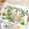 Natürliche Eckserie Aquarell Botanische Sticker: 30 Blatt für DIY-Tagebücher und Bastelarbeiten
