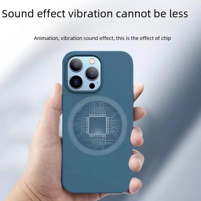 "iPhone 16 Magnetic Case for Apple 13 Pro - Official Magsafe Liquid Silicone Cover with Animation"