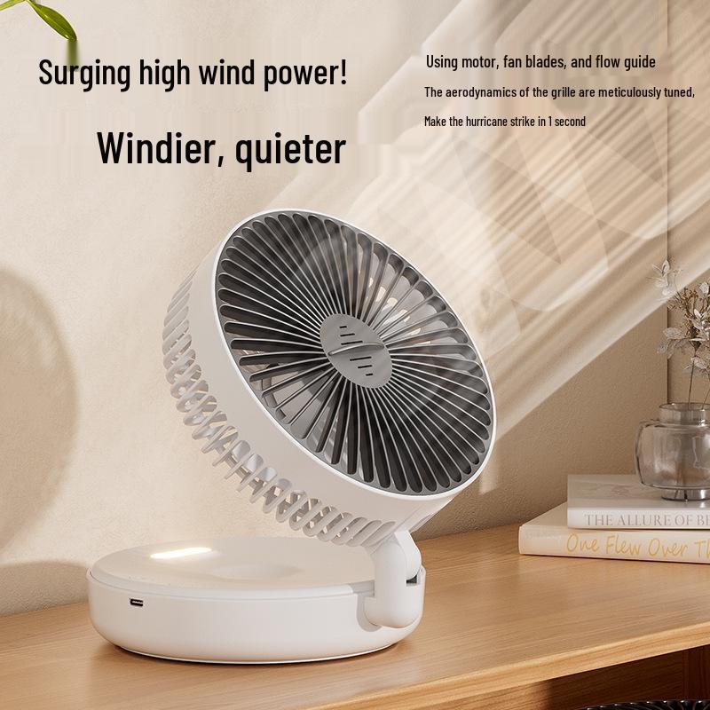 Portable USB Luminous Multifunctional Desk Fan with Silent Operation