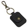 Leather Ring Holder With Keyring Attachment Compact Leather Ring Bag with Keyring for Necklace and Ring Storage