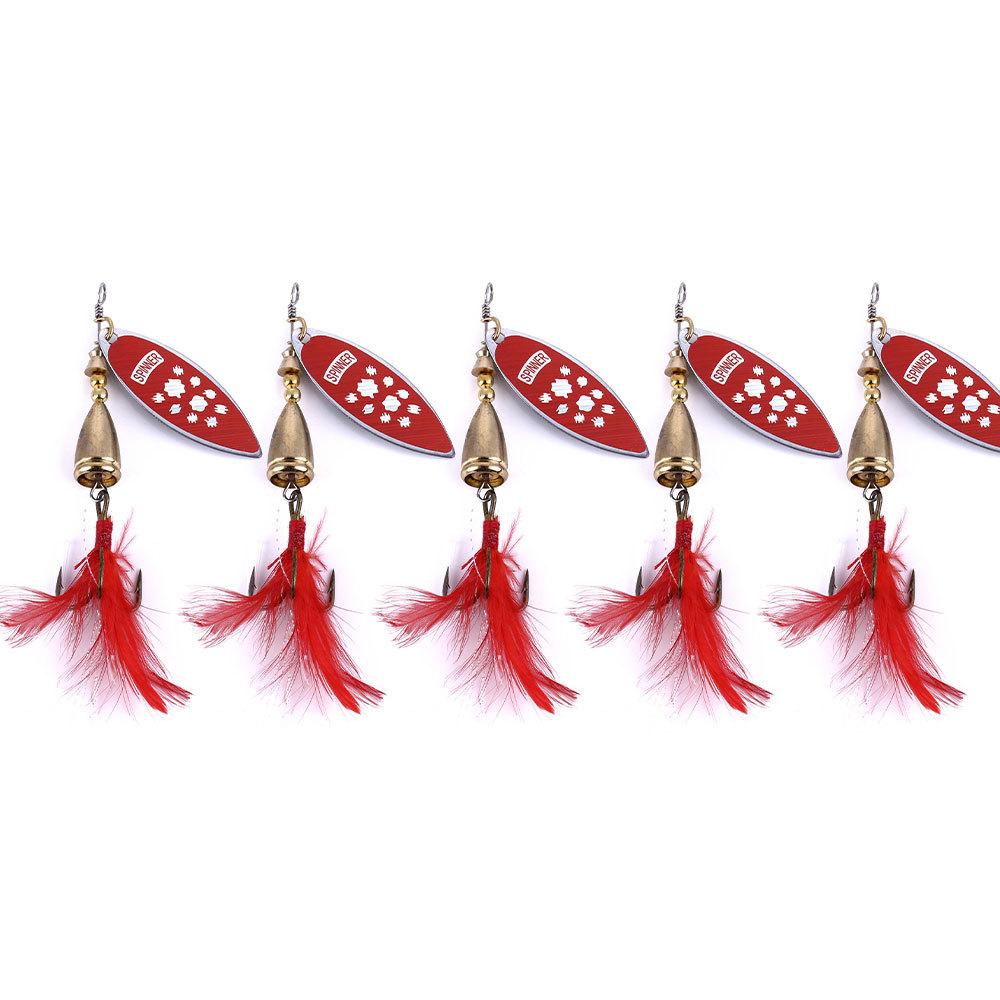 

10G8CMLure Spinning Sequin Metal Electroplated Laser Imitation Bait Universal for Long Casting Freshwater and Saltwater Fishing 8CM 10G