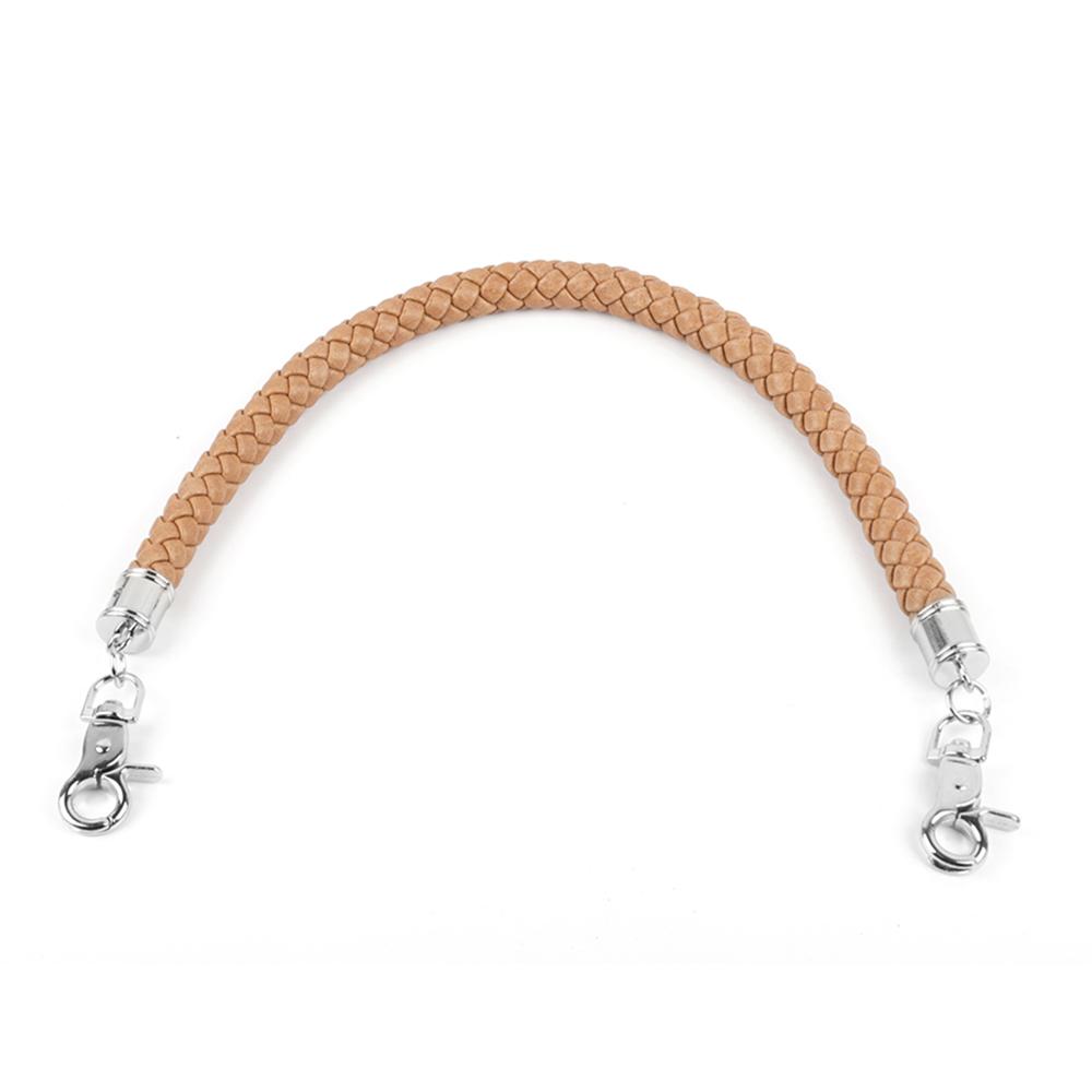 PU Leather Shoulder Bag Strap Durable Braided Rope Short Handles For Handbag Purse Belts DIY Replacement Bag Accessories
