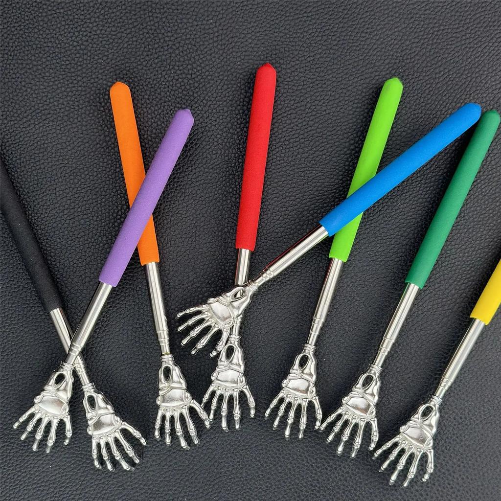 Stainless Steel Back Scratcher Telescopic Scratching Massager Extendable Itch Old Man Happy Health Products Hackle Handicrafts