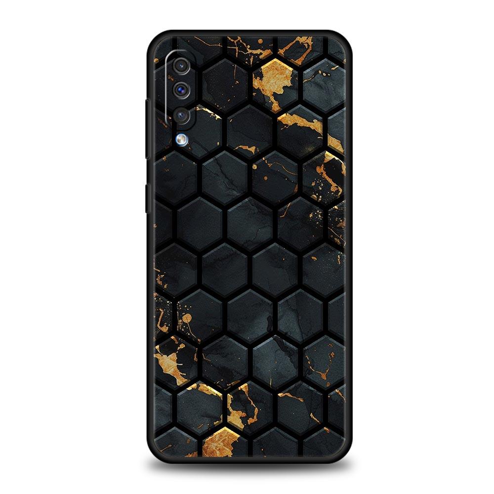 Honeycomb Pattern Phone Case For Samsung A26 A36 A56 A54 A52 A50 A70 A40 A12 A14 A16 A22 A24 A42 A34 A32 5G A04s A06 5G Cover