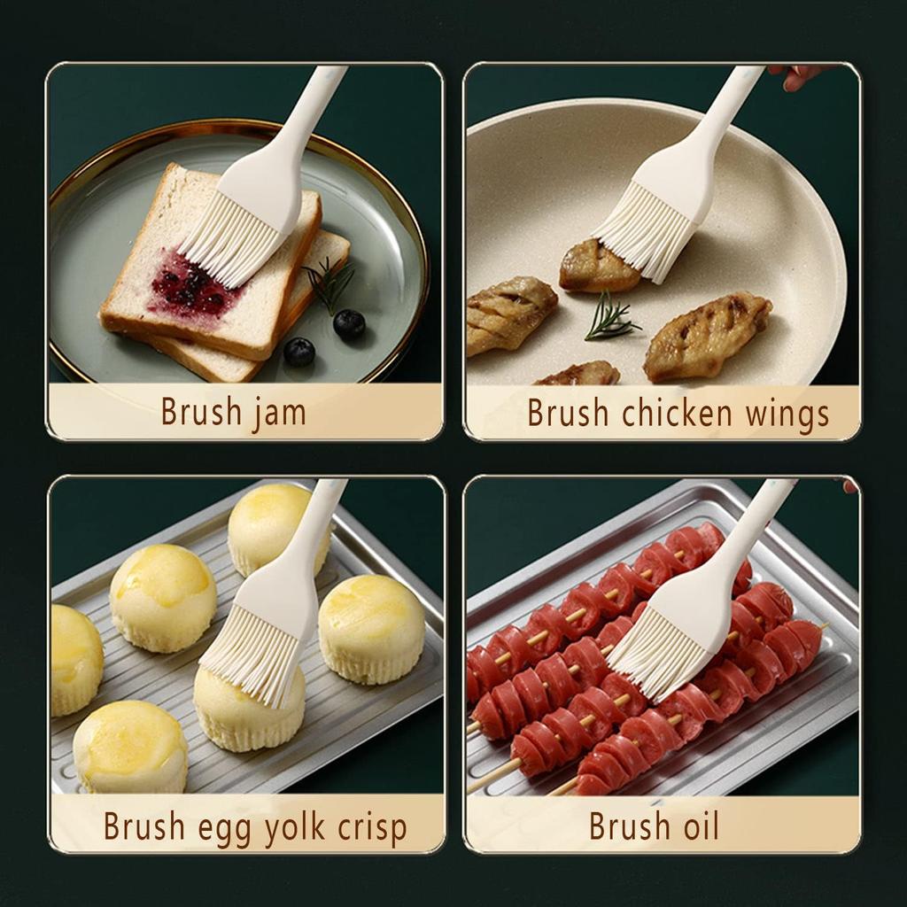 Food Silicone Applicator Brush, Heat Resistant Pastry Brush, Oil Brush, Butter Sauce Marinade Brush