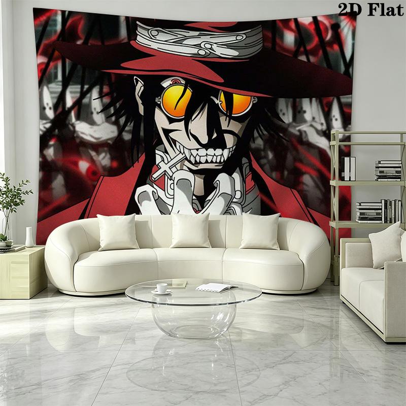 Anime-style character print Pattern Home Decor Tapestry, Wall Hanging, Decorative RV Wall Cloth.ZGT0914161