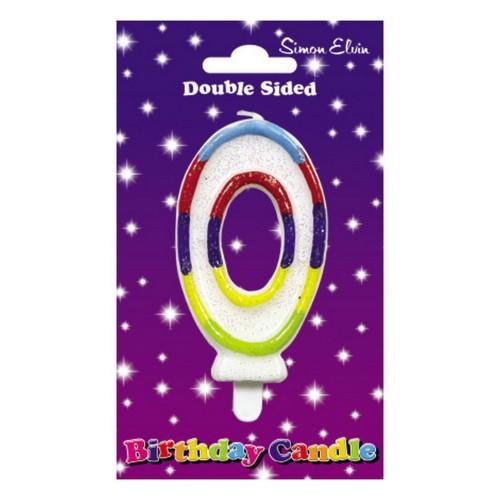Simon Elvin Multicoloured Birthday/Anniversary Number Candles (Pack Of 6)