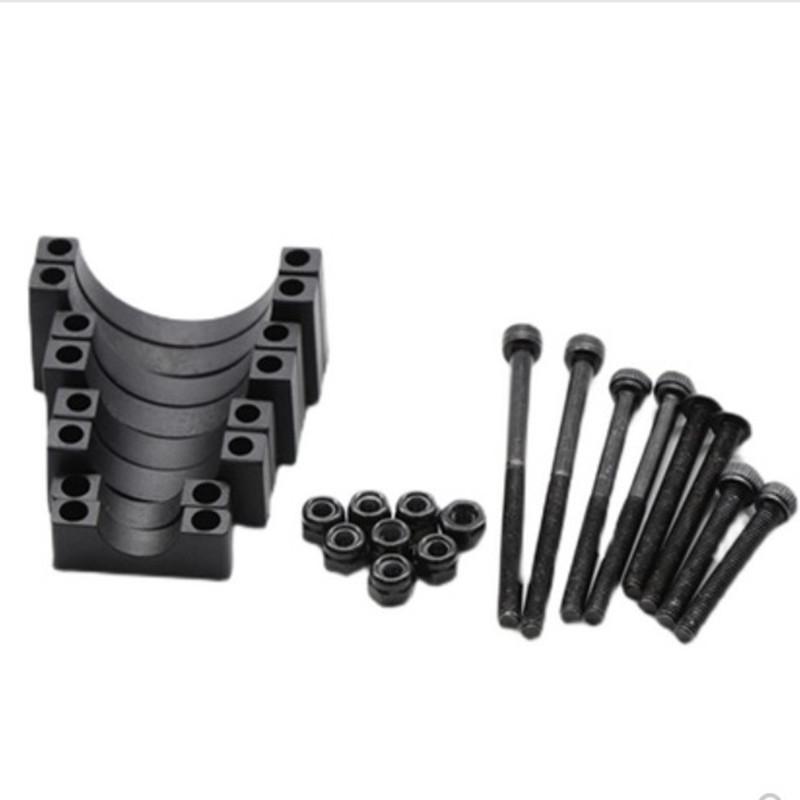 10PCS Aluminum Alloy  8mm10mm 12mm 14mm 16mm 20mm 22mm 25mm 30mm  Pipe Clamp Tubing Clip Carbon Tube Fixture Fastener for Plant